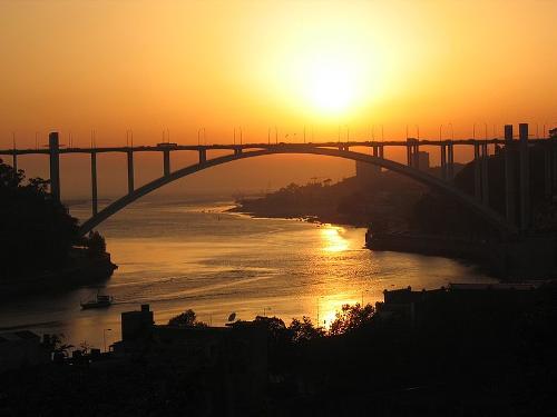 Sunset over Porto, Portugal