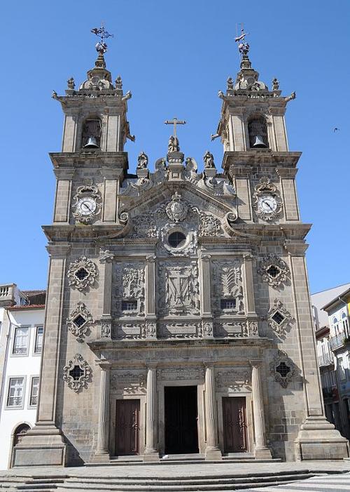 Church of the holy cross in Braga, Portugal 