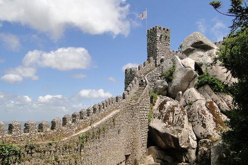 "Moorish Castle"in Sintra. Portugal