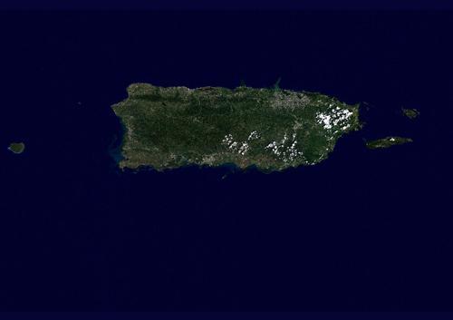 Puerto Rico Satellietfoto