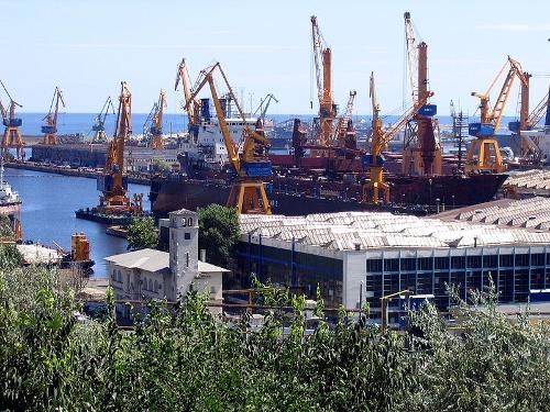 Shipyard in Constanta, Romania