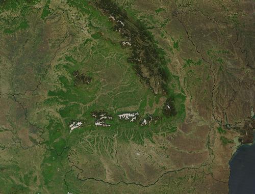 Romania Satellite photo 