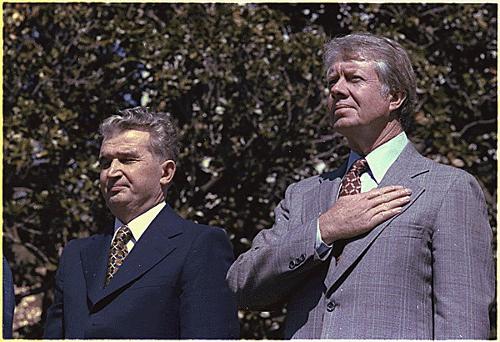 Ceaucescu and Carter in 1978, Romania