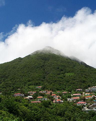 Mount Scenery, highest point of Saba