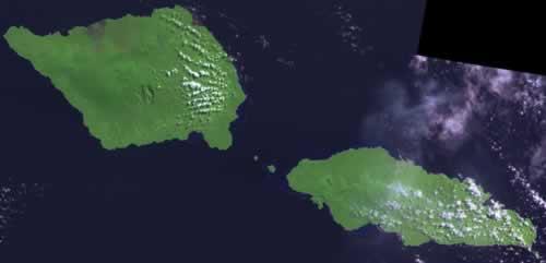 Samoa Satellite Photo