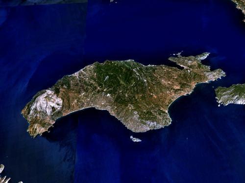 Samos Satellite Photo