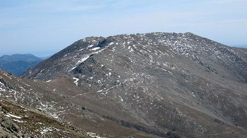 Top of the Punta la Marmora, the highest mountain in Sardinia