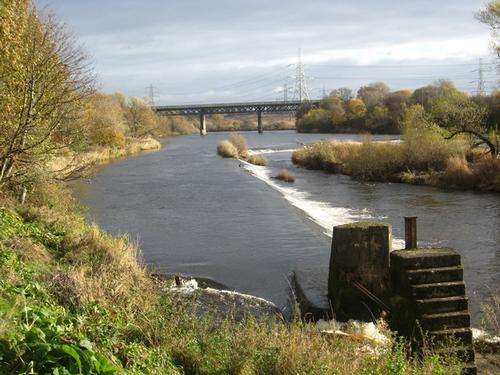 The River Clyde at Carmyle Scotland