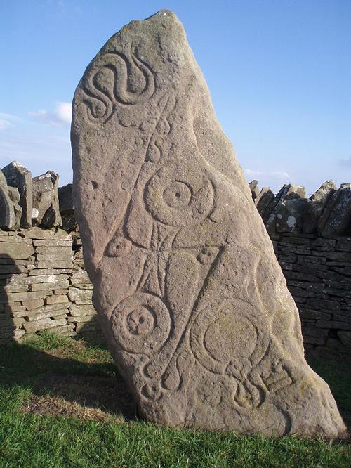 Pictish symbolic stone Scotland