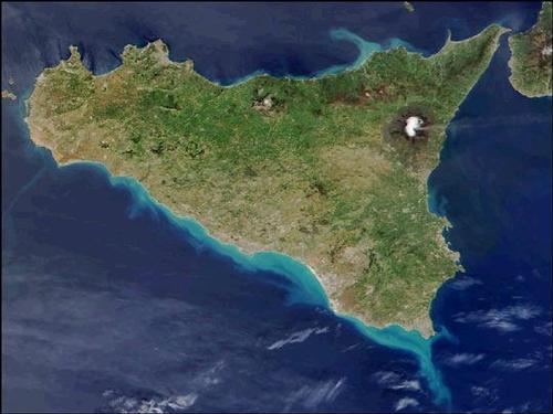 Sicily Satellite Photo