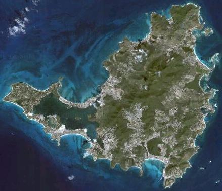 Sint Maarten Satellite Photo