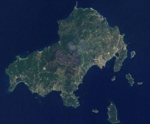 Skiathos Satellite Photo