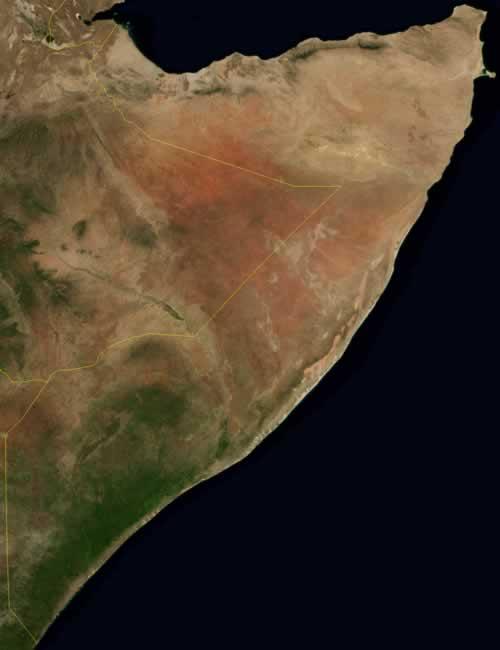 Somalia Satellite Photo