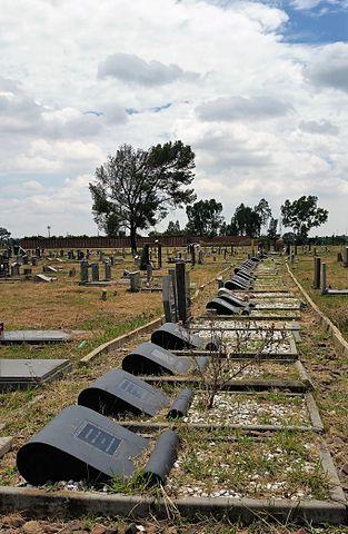 Mass graves Sharpeville, South Africa