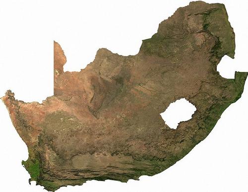 South Africa satellite photo
