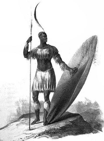Image of Zulu king Shaka Zulu, South Africa