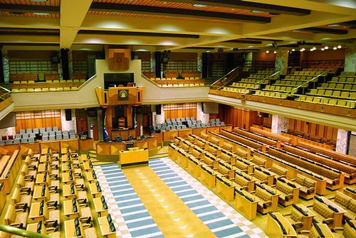 Meeting room of the National Assembly, South Africa