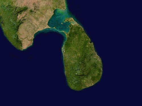 Sri Lanka Satellite Photo