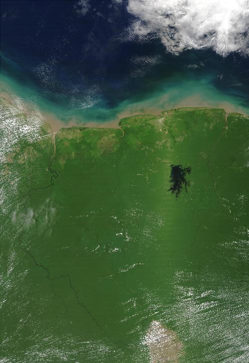 Suriname satellite photo