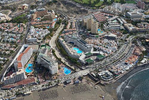 Aerial view Playa de las Americas, Tenerife