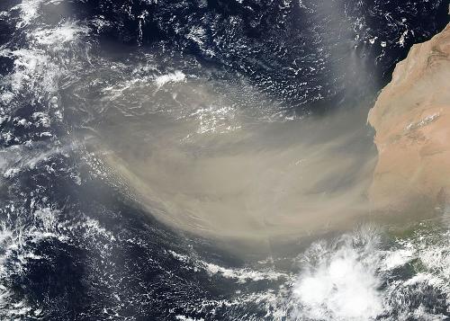 Dust wind from the Sahara over Tenerife