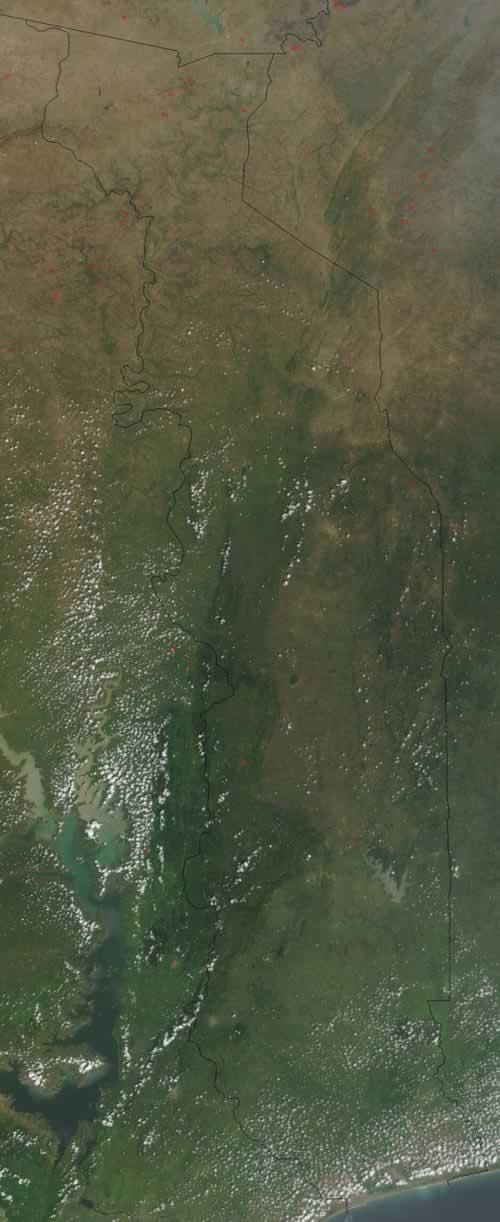 Togo Satellite Photo