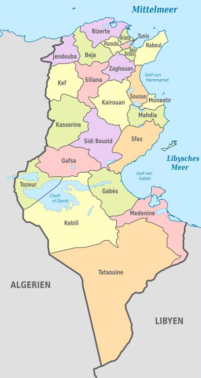 Administrative division of Tunisia