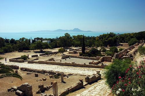 Remains of the city of Carthage, Tunisia