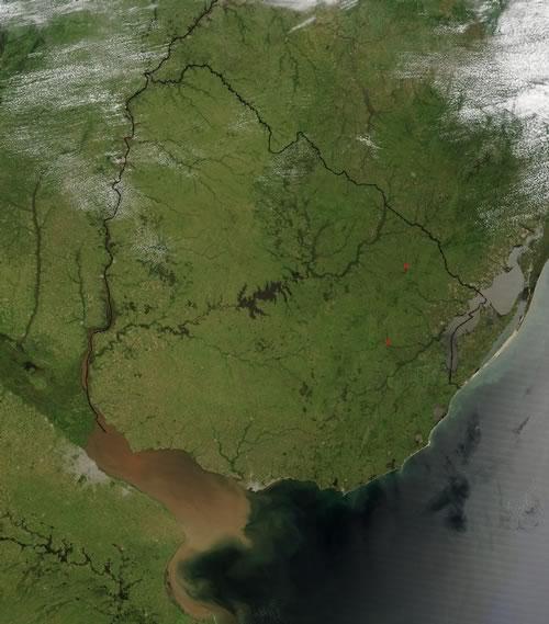 Uruguay Satellite photo