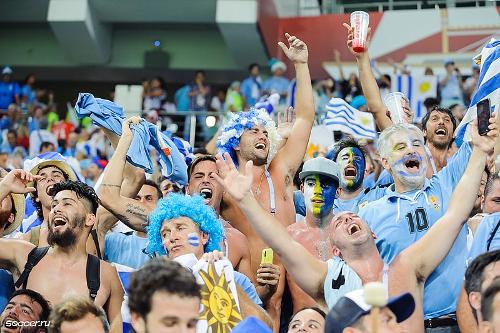 Football fans Uruguay