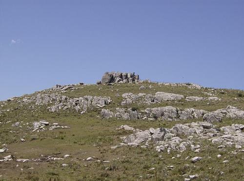 Top of the Cerro Catedral, highest hill in Uruguay