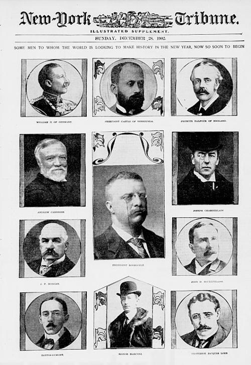 Important people at the start of the 20th century, e.g. Andrew Carnegie and John D. Rockefeller