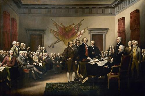 Signing of the Declaration of Independence, USA