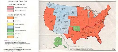 USA states around 1870
