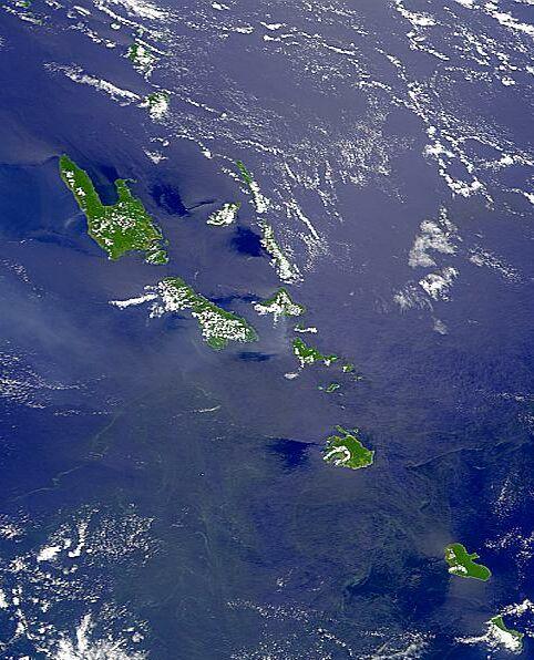 Satellite photo Vanuatu