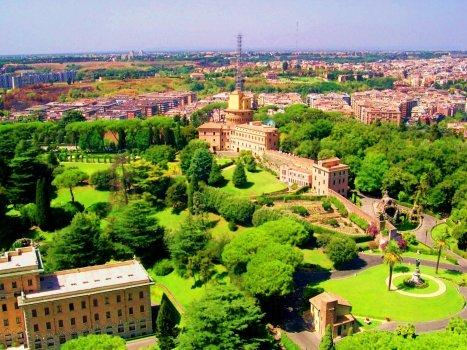 View of the Vatican Gardens