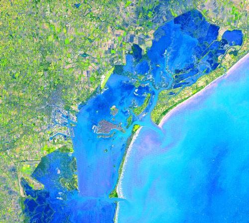 Venice Lagoon from the air