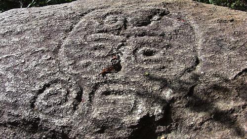 Pre-Columbian petroglyph in Venezuela