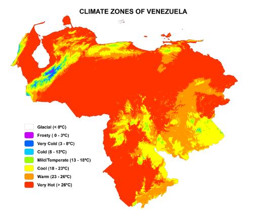 Climate zones of Venezuela