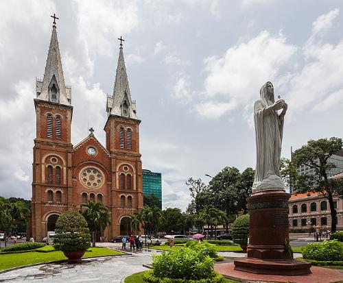 Basilica of Notre Dame, Ho Chi Minh City, Vietnam.