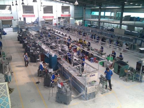 Button factory, textile industry Vietnam