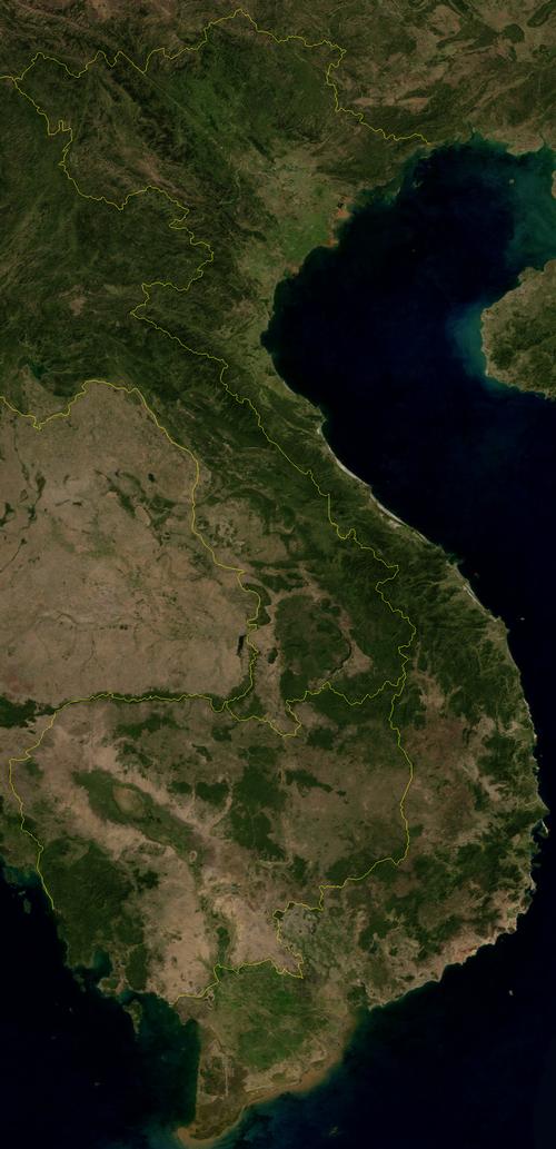 Vietnam Satellite photo