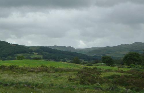 Threatening clouds over the Cambrian Mountains Wales