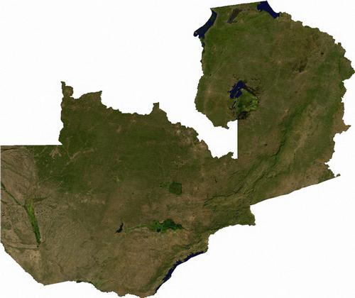 Zambia Satellite Photo
