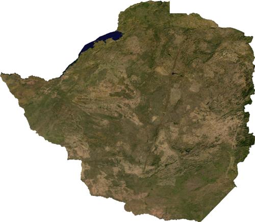 Zimbabwe Satellite Photo