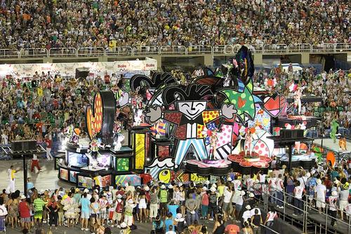 Sambodrome during carnaval in Rio de Janeiro