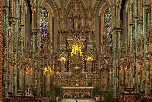 Altar of Notre Dame Basilica in Ottawa 
