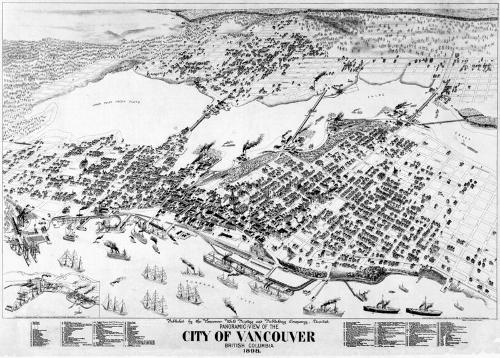 Map of Vancouver from 1898 