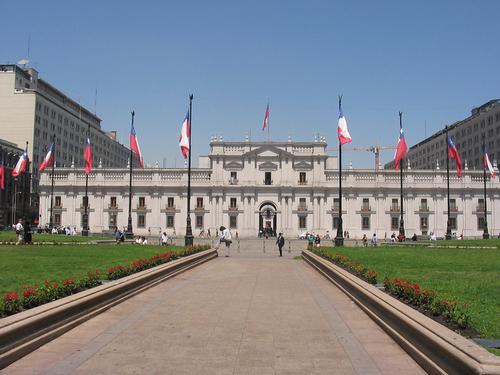 Lo Moneda Presidential Palace in Santiogo Chile