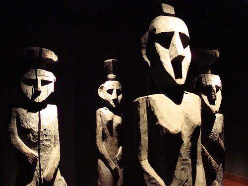 Mapuche Statues in the Museum of Pre-Columbian Art